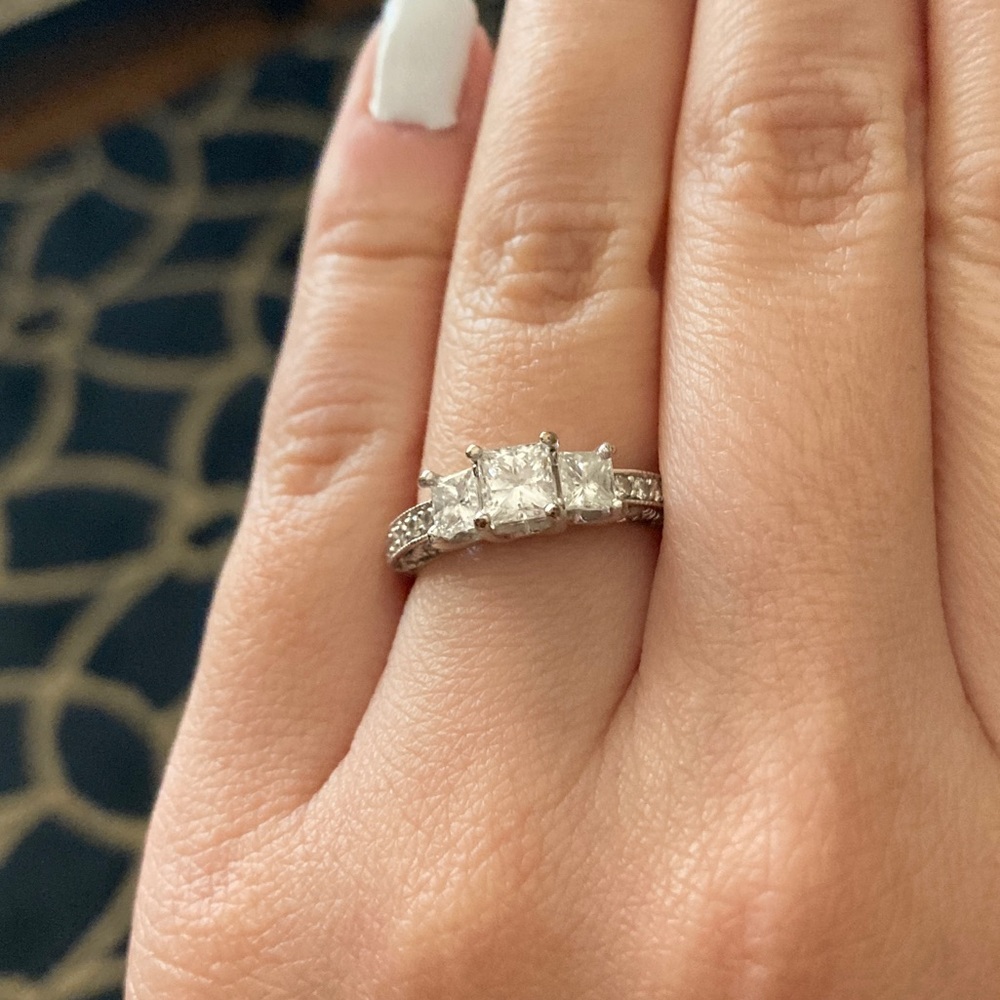 Three Stone engagement ring